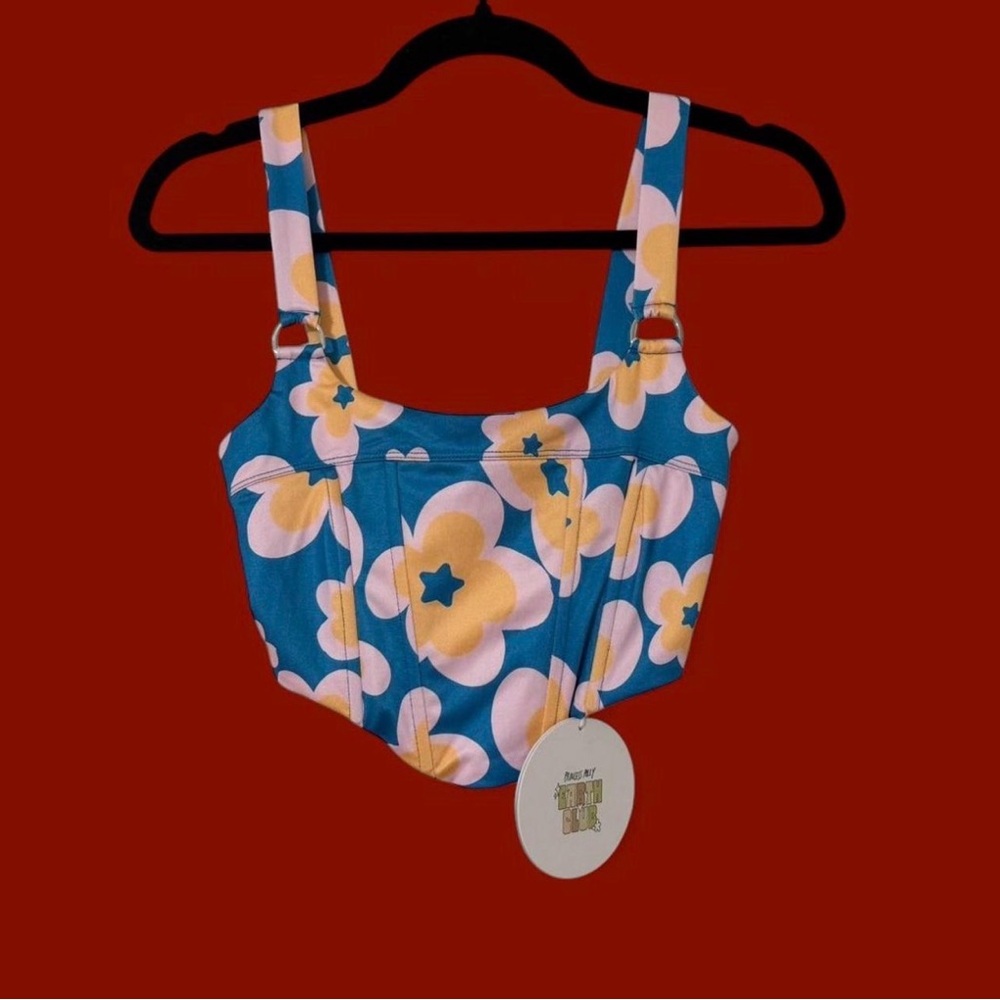 PRINCESS POLLY FLORAL CORSET TOP